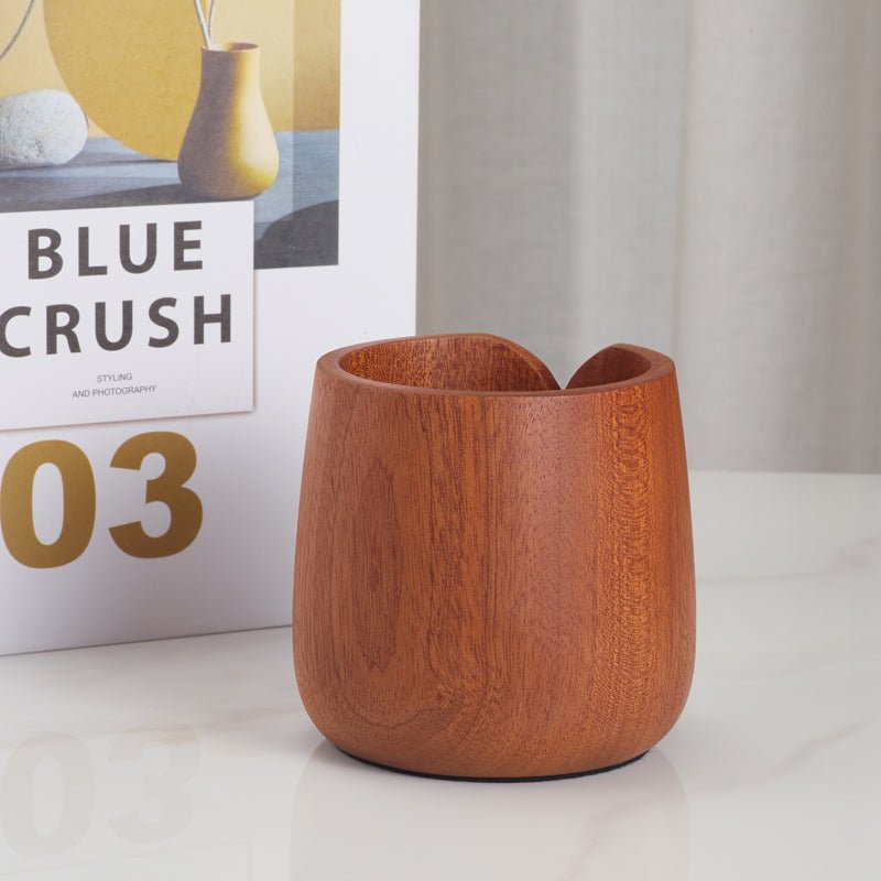 Wooden owl pen holder