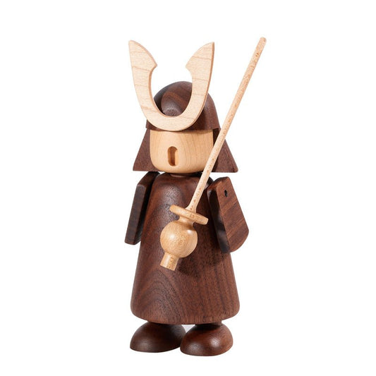 Wooden Samurai Figurine Ornament - Gift From Here