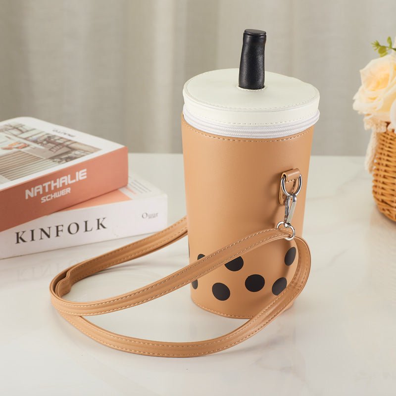 Cute Bubble Milk Tea Cup Shoulder Bag