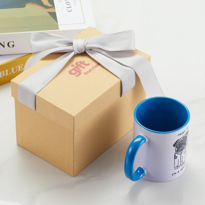 Funny I M A Dogtor Ceramic Coffee Mug Gift Set packaging