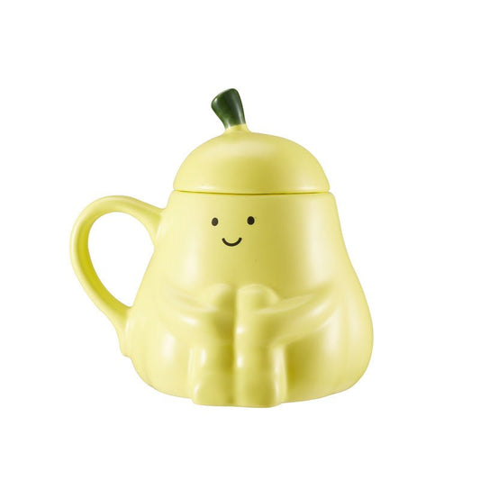 Adorable Pear Yellow Color Ceramic Coffee Mug