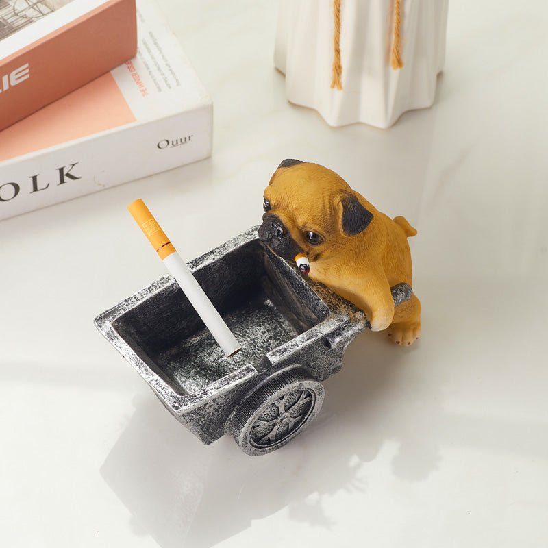 Funny Dog Ashtray for Home top view