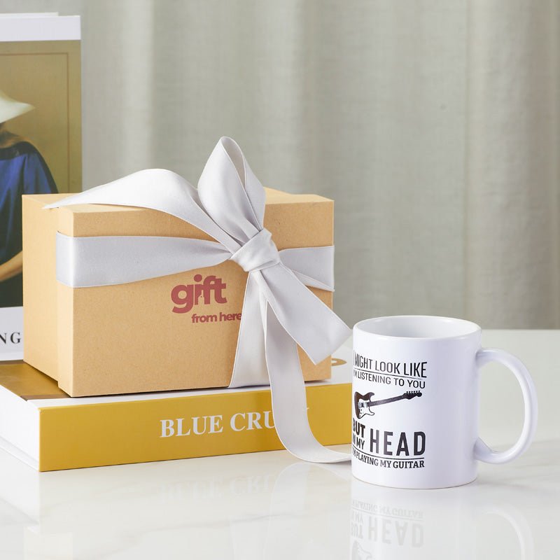 Funny Guitar Mug Gift Set