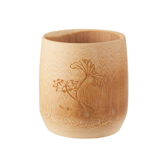 Lotus Pattern Tea Cup made by Natural Bamboo