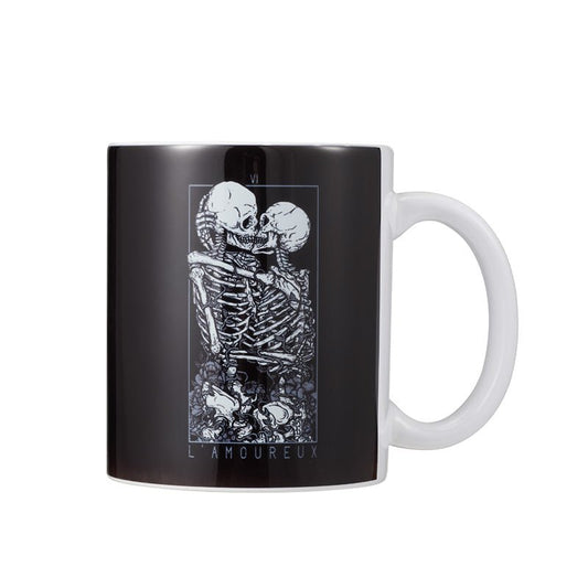 Skull Lover Kissing Ceramic Coffee Mug 