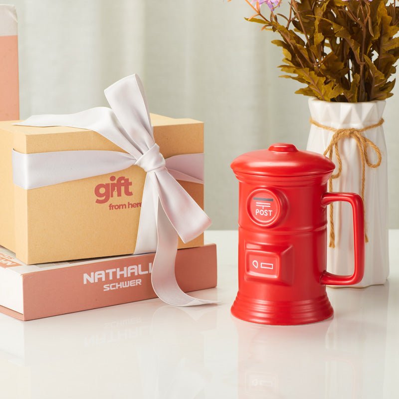 Red Post Box Coffee Mug GIFT SET