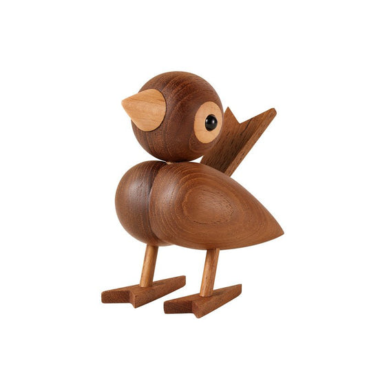 Adorable Wooden Bird Figurine Desk Decor - Gift From Here