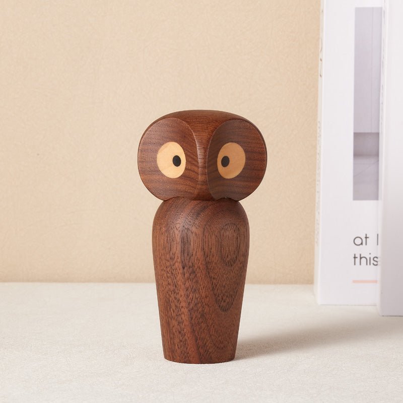 Wooden Owl Figurine Ornament - Gift From Here