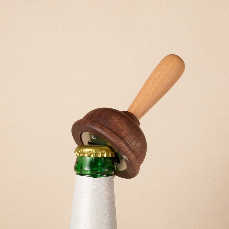 Wooden Plunger Bottle Opener - Gift From Here