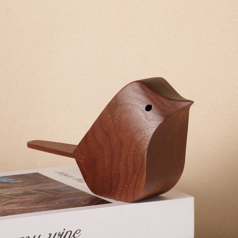 Wooden Bird Figurine Ornament - Gift From Here