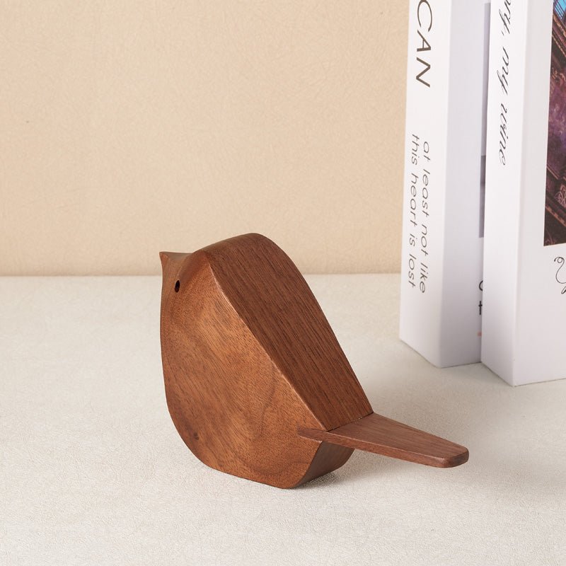 Wooden Bird Figurine Ornament - Gift From Here