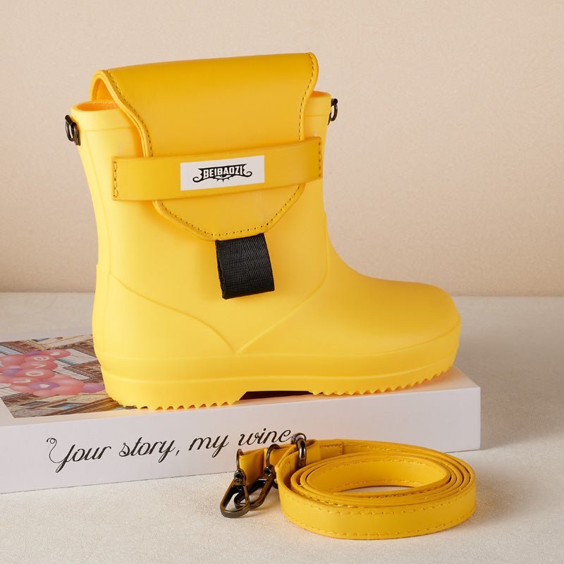 Yellow Rain Boot - Shaped Crossbody Bag - Gift From Here